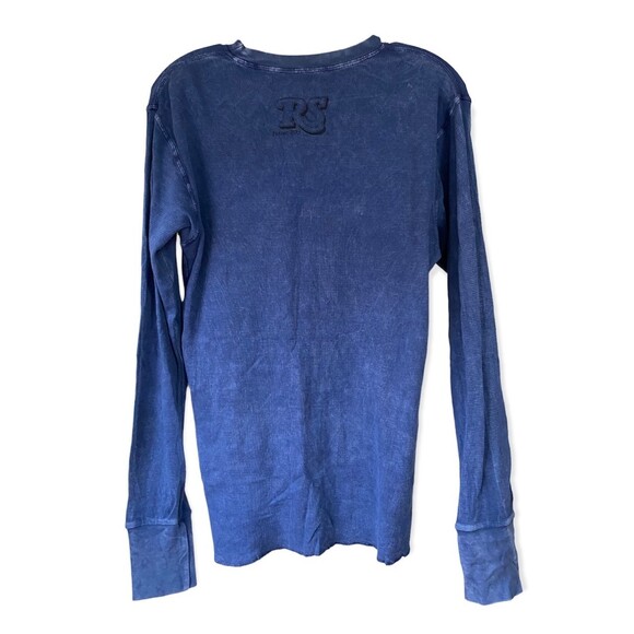 Vtg Jimi Hendrix Rolling Stone Guitar Gods Waffle Knit Long Sleeve Top S Blue - Picture 2 of 8